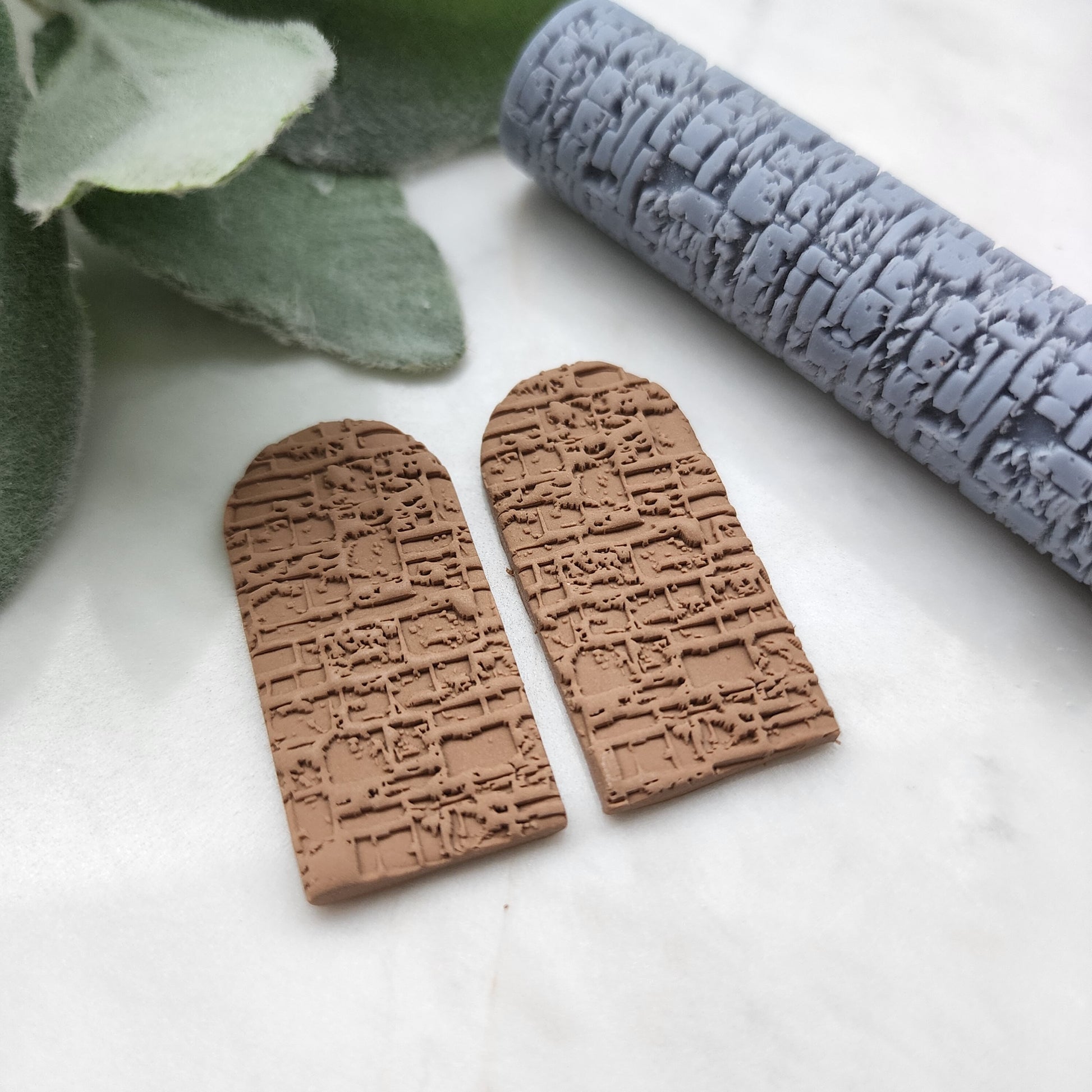 Polymer clay texture roller clay stamp 3D printed embossing tool "Brick texture" Clay tool Polymer clay supplies Jewelry supplies