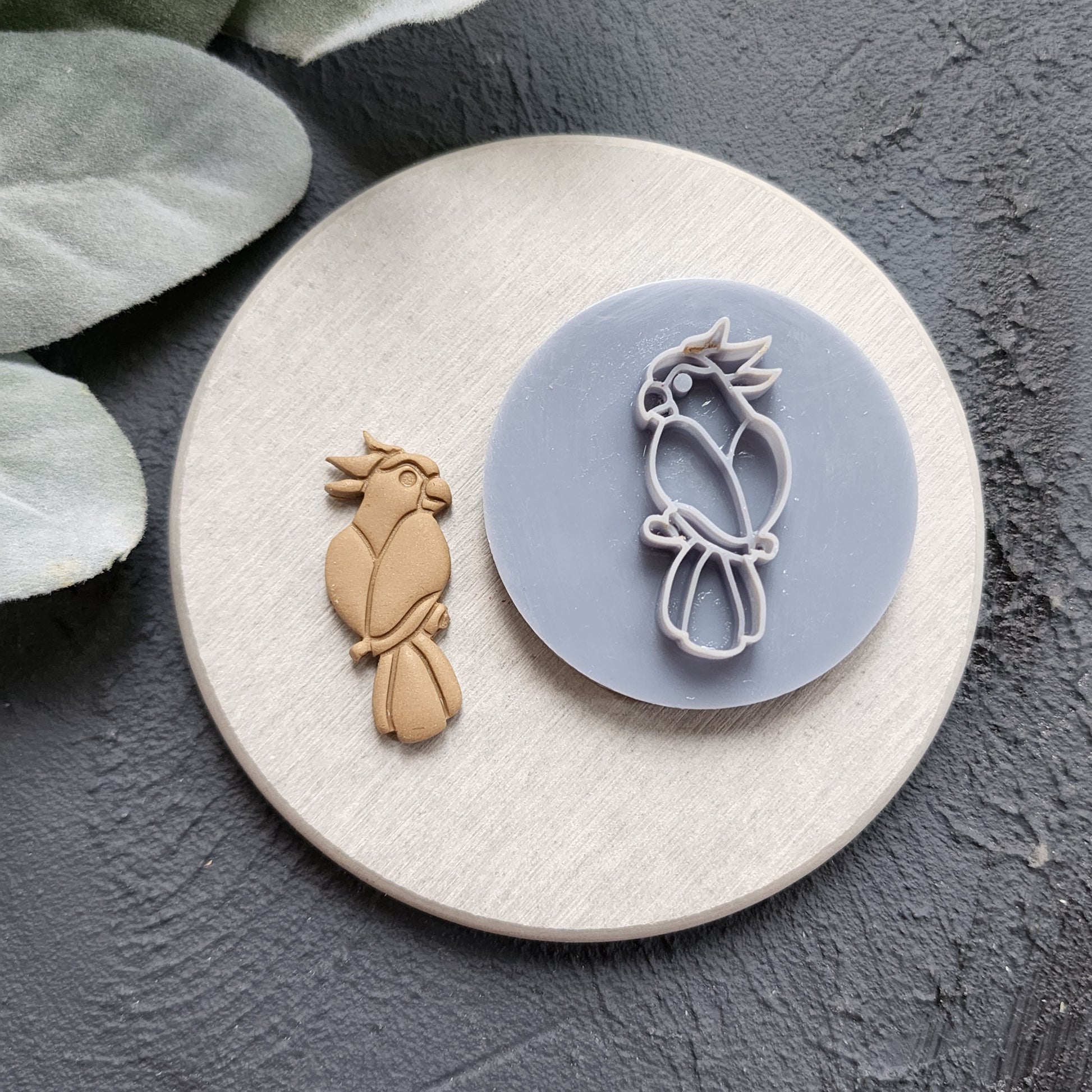 Polymer Clay cutters "Parrot" Earrings sharp clay cutter stamp Jewelry cutters Earrings molds Polymer clay tool Clay supplies Summer cutters