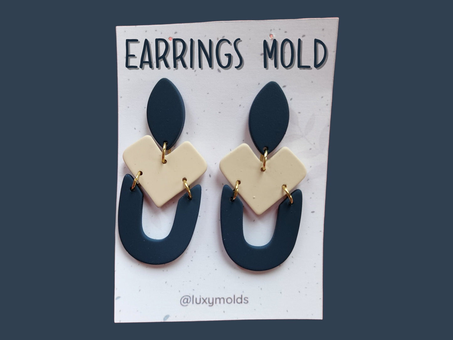 Silicone earrings mold / Silicone epoxy mold / Silicone UV resin molds / Geometry earrings silicone jewelry mold / Matte effect earring mold