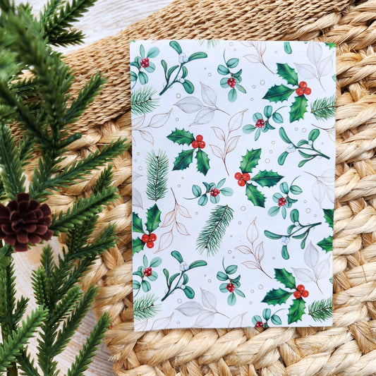 Clay transfer paper / Image transfer paper / Water soluble paper for polymer clay / Christmas pattern transfer sheet/Transfer paper for clay