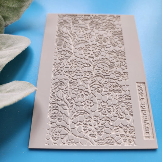 Polymer clay Texture tile Texture mat Clay stamp Polymer clay texture stencils "Lace" design clay texture Rubber mat T-224