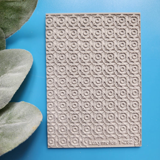 Polymer clay Texture tile Texture mat Clay stamp Polymer clay texture stencils "Circles" design clay texture Rubber mat T-282