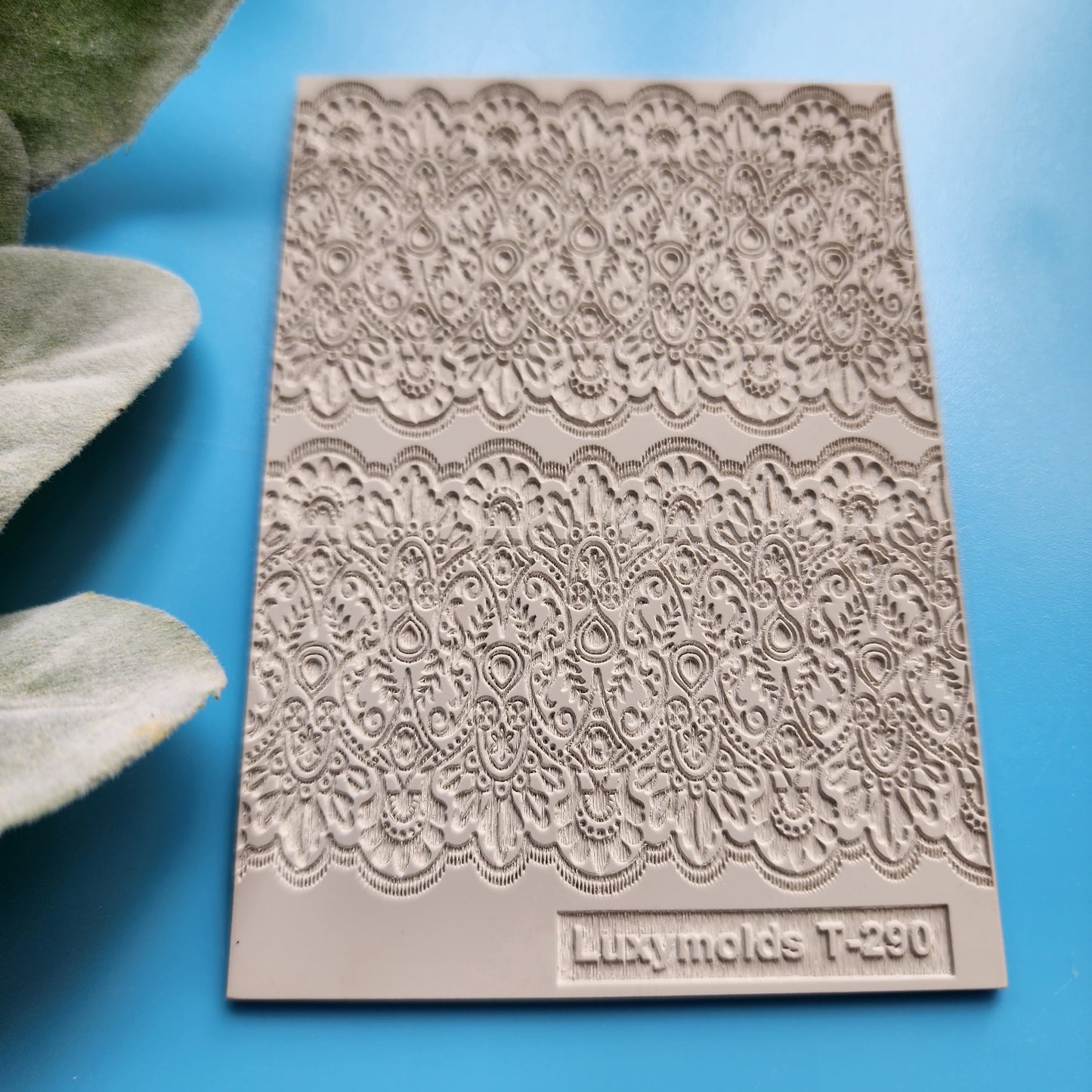 Polymer clay Texture tile Texture mat Clay stamp Polymer clay texture stencils "Lace" design clay texture Rubber mat T-290