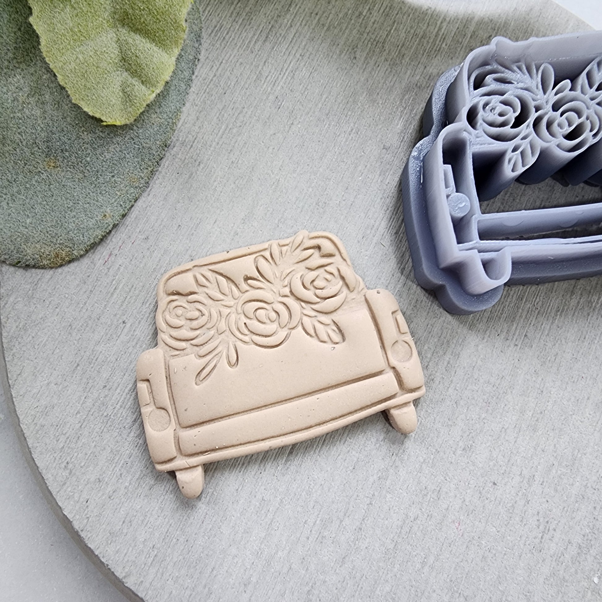 Polymer Clay cutters Stud earrings clay cutters Earrings mold Polymer clay tools "Flower car"sharp cutter stamp Jewelry cutter Clay supplies