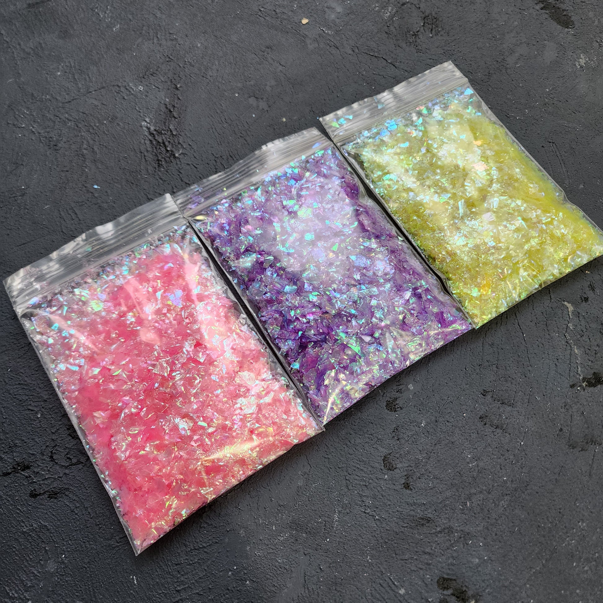 Rainbow hologram flakes glitter for Resin Epoxy crafts Resin tools Resin supplies