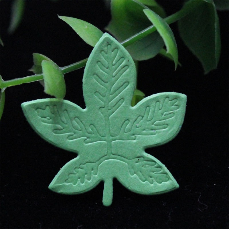 Leaves cutting embossing dies 8 pcs set - Luxy Kraft