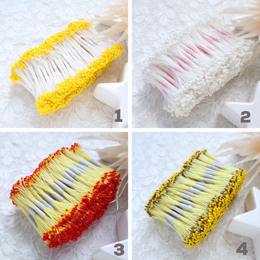 Thai flower stamens 3 mm 2500 pcs (5000 head) - Luxy Kraft