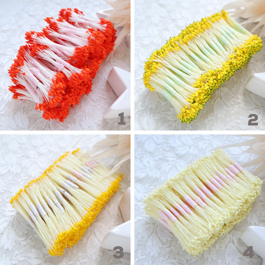 Thai flower stamens 2 mm 2500 pcs (5000 head) - Luxy Kraft