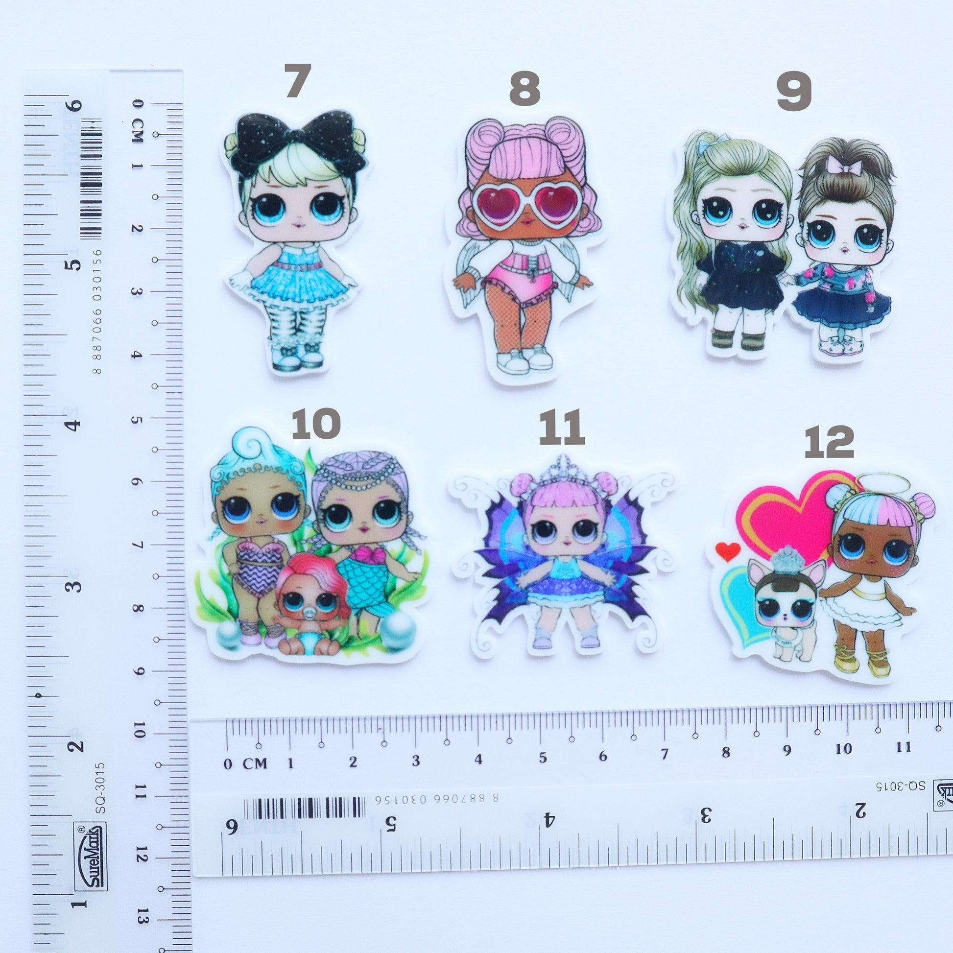 Girls LOL Doll Resin Acrylic Planar Cabochons 1 pcs - Luxy Kraft