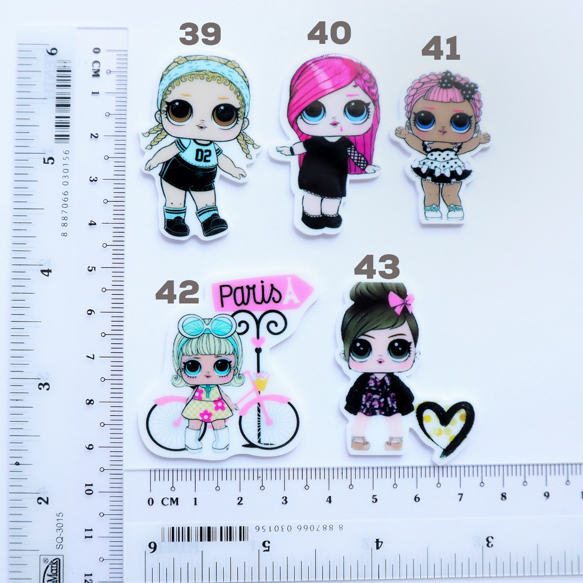 Girls LOL Doll Resin Acrylic Planar Cabochons 1 pcs - Luxy Kraft