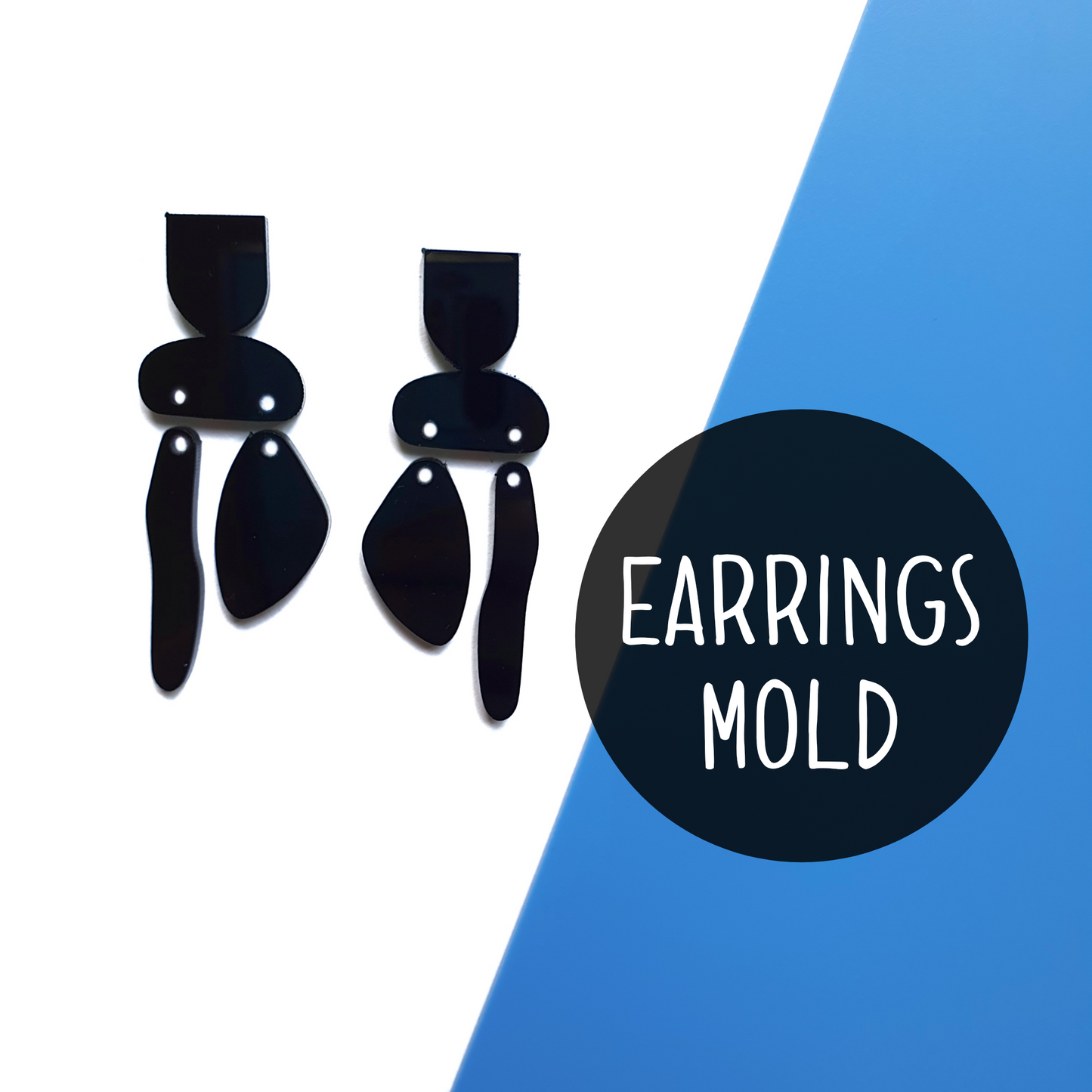 Earrings silicone mold for epoxy and resin - Luxy Kraft